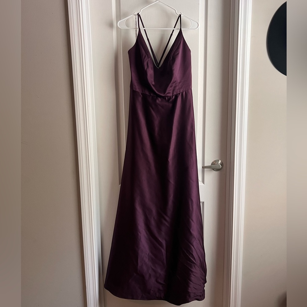 Davids Bridal Purple / Plum Bridesmaid Dress